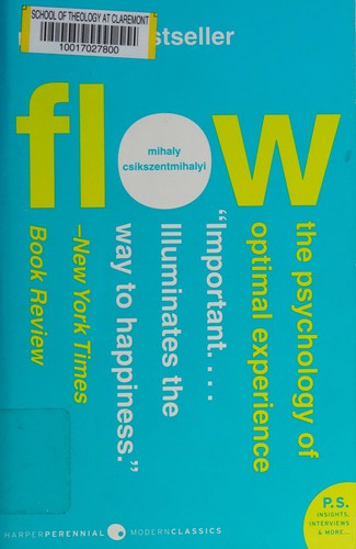 Capa do livro Flow: a psicologia do alto desempenho, de Mihaly Csikszentmihalyi
